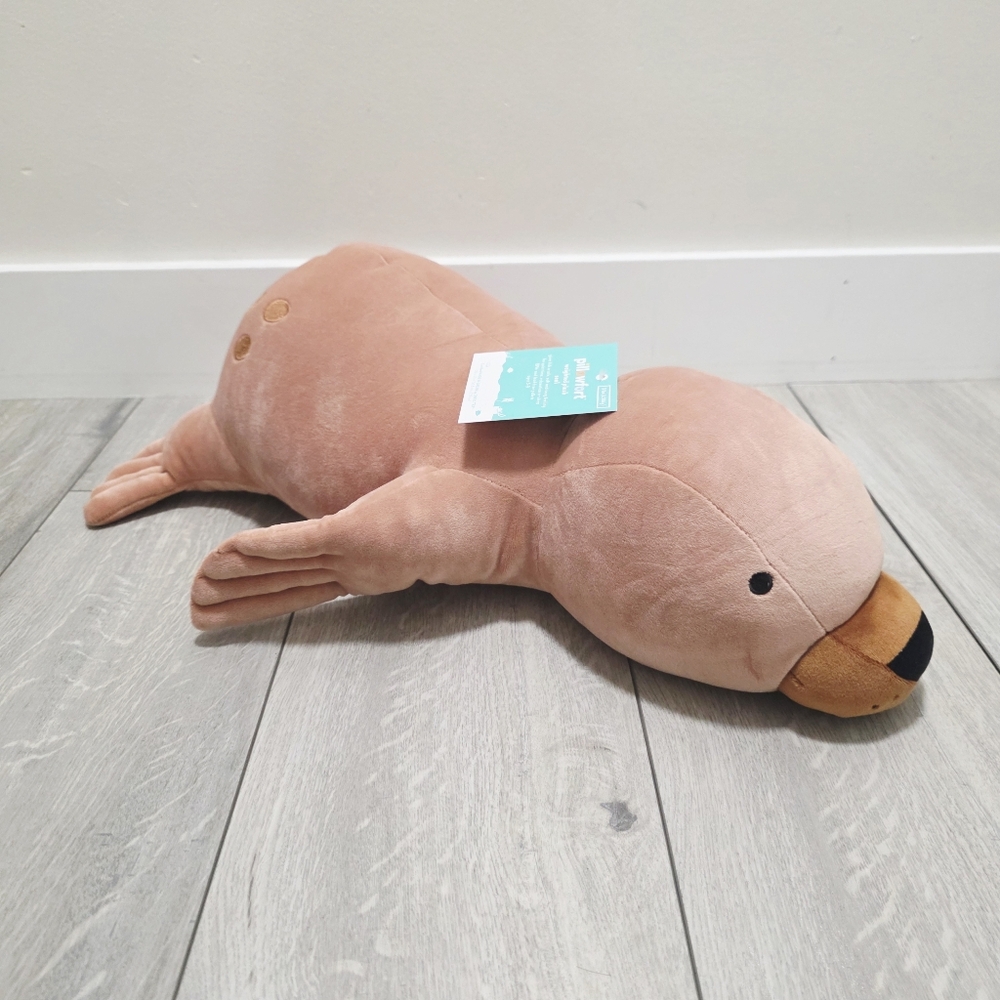 Seal Weighted Plush Throw Pillow - Pillowfort